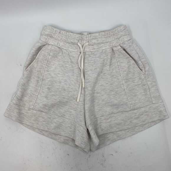 Varley Gray Quarter Zip Top & Drawstring Shorts Set | Women’s S Top / XS Shorts - Picture 7 of 11